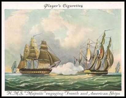 12 HMS 'Majestic' engaging French and American Ships